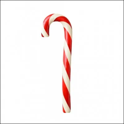 Je suis un bonbon de Noël que l'on peut accrocher dans le sapin grâce a ma forme.Que suis-je?