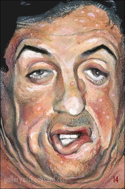 Ce portrait plutôt franc et pas flatteur représente un acteur qui est aussi peintre ainsi que collectionneur d'art. Qui est-il ?