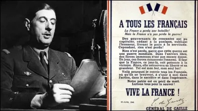 Quelle est la date du célèbre "appel" de Charles de Gaulle ?