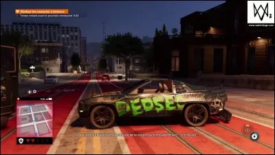 La voiture volée par DedSec appartenait au film...