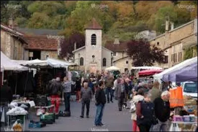 Toutes ces personnes flânent à la brocante de Courcelles-sous-Châtenois. Petit village de l'ancienne région Lorraine, peuplé de 82 habitants, il se situe dans le département ...