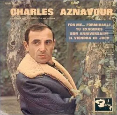 En quelle année est sortie la chanson "For me, formidable" ?