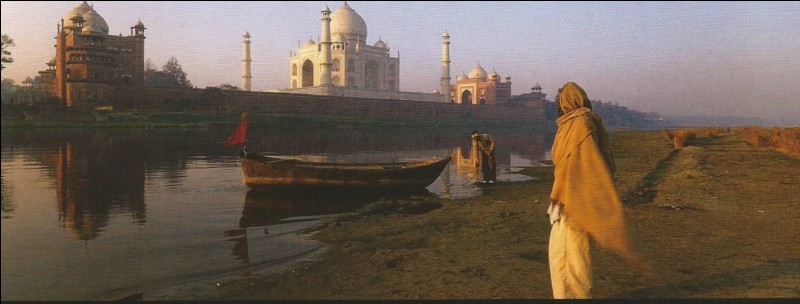 Le Taj Mahal est situé, en Inde, sur les bords de la rivière Yamuna : dans quel état ?