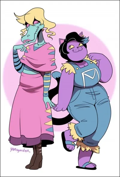 Quel est le nom des deux filles qu'on voit à côté du restaurant MTT ?