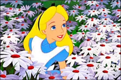 Qui fume sur un champignon devant Alice ?