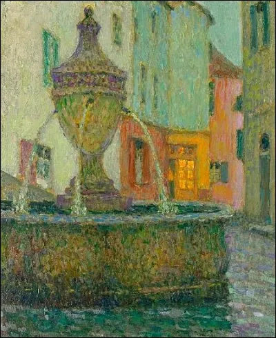 Qui est le peintre de "La Fontaine de Saint-Paul de Vence" ?