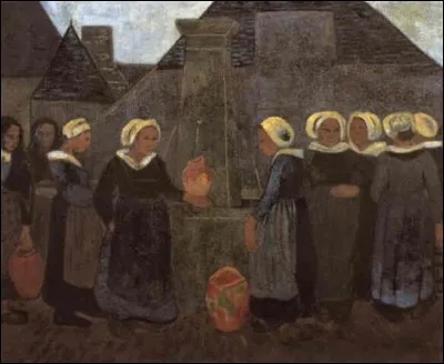Qui a représenté ces "Bretonnes à la fontaine" ?