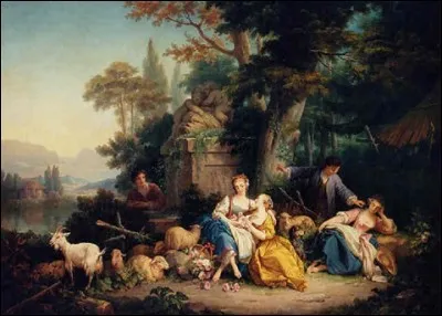 De qui est la toile intitulée "La Fontaine d'amour" ?