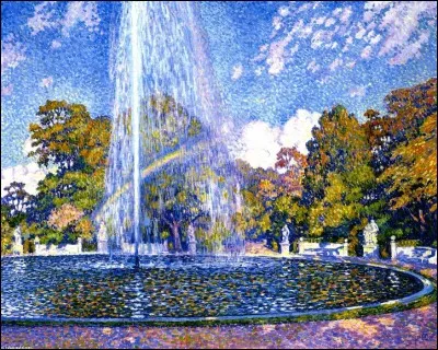 Qui a peint "La Fontaine à Sans-Souci" ?