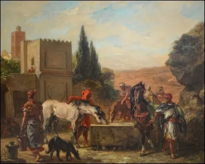 À quel peintre doit-on "Les Chevaux à la fontaine" ?