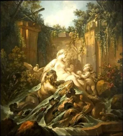 Quel autre peintre du mouvement rococo a peint "La Fontaine de Vénus" ?