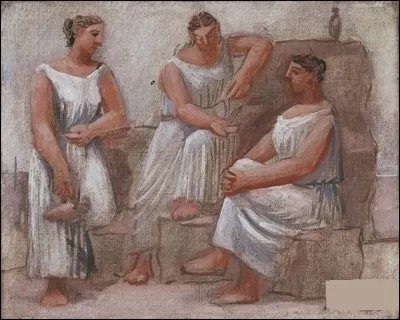 Quel artiste a représenté ces "Trois femmes à la fontaine" ?