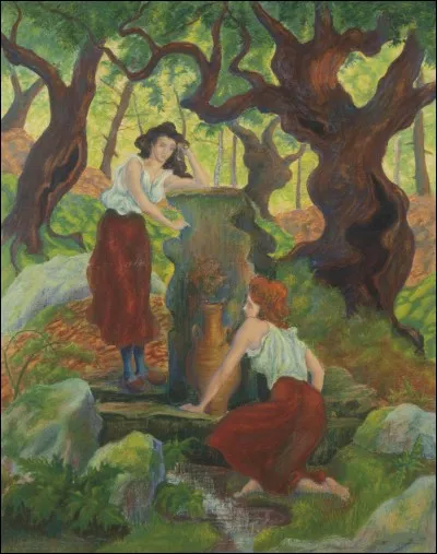 Quel est celui qui n'en a représenté que deux autour de cette fontaine ?