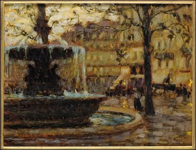 Qui a peint "La Fontaine à Paris" ?