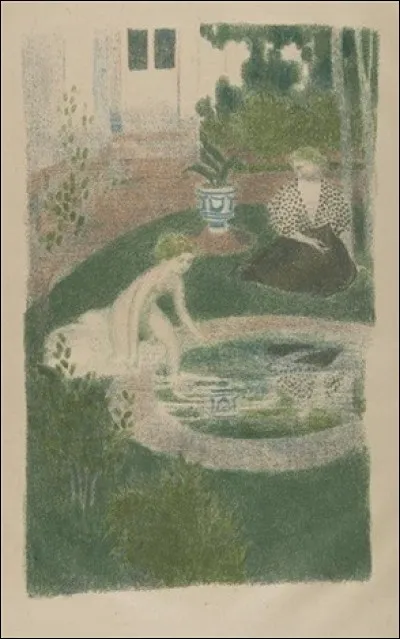 Qui a représenté "Le Reflet dans la fontaine" ?