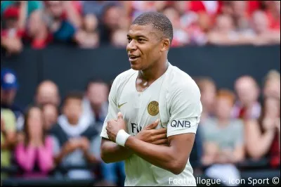 Quelle est la note générale de Kylian Mbappé en 2018 ?
