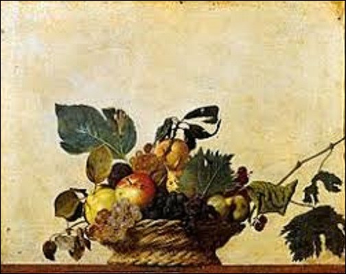 Tableau d'un peintre baroque peint entre 1594 et 1602, ''Corbeille de fruits'' est une huile sur toile redécouverte en 1919. Actuellement conservée à la pinacothèque ambrosienne de Milan, quel artiste a exécuté cette nature morte ?
