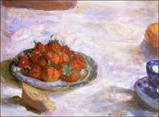 Pourriez-vous me citer le nom de ce nabi qui réalisa en 1922 cette toile intitulée ''Assiette de fraises'' ?