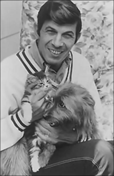 Ce beau chat qui partage la place avec le chien est celui d'un acteur connu pour ses rôles dans Mission impossible, Star Trek, Fringe... Qui est-il ?