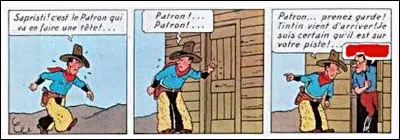 « Tintin en Amérique » > À ce moment-là, le méchant ne dit qu'un seul mot. Lequel ?