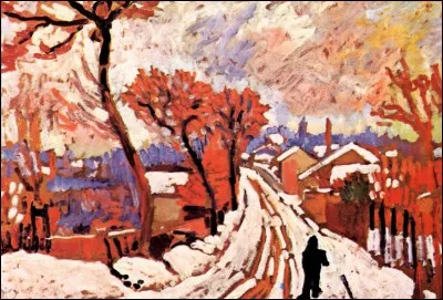 Qui a peint "Paysage de neige à Chatou" ?