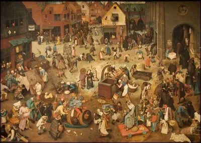 Retrouvez le titre de cette toile du maître Breughel l'Ancien ! Indice : 3 lettres « ...carn... »