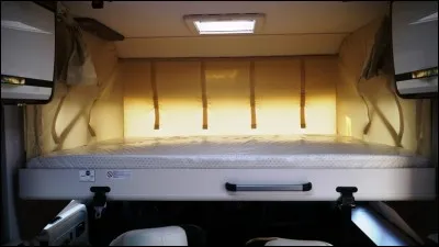 Au-dessus de nos têtes, ce compartiment se rabat pour faire un petit somme. Il s'agit...