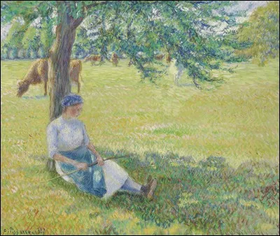 Voici encore une de tes scènes rurales avec ta "Gardeuse de vaches" !