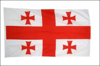 Le drapeau de la Géorgie est composé d'une grande croix de Saint-André.