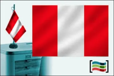 Vous avez sur l'image le pavillon de guerre du Pérou.