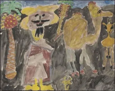 &Agrave; qui appartient cette toile intitul&eacute;e "Arabe et chameau" ?