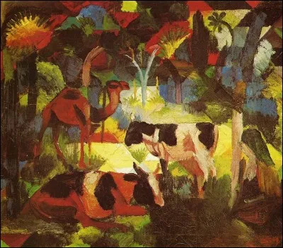 Qui a peint ce "Paysage avec vaches et chameaux" ?