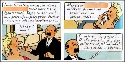 Les dialogues avec les Dupondt ne manquent pas de saveur... et la Castafiore est toujours fachée avec les noms propres ! Retrouvez ce qui se cache derrière les sparadraps.
