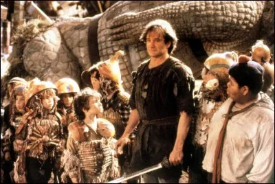 Année : 1991 
Genre : Fantastique, Aventure 
Acteurs : Robin Williams, Dustin Hoffman.
Indices : Pays imaginaire, capitaine, enfant, fée.
Que suis-je ?