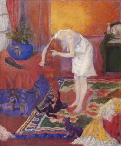 Ce tableau, intitulé "La Chevelure d'or" est signé par :