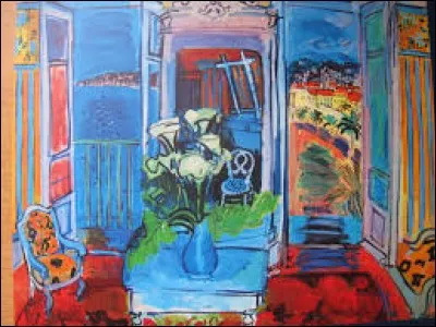 Qui est le peintre de "L'intérieur aux fleurs" ?