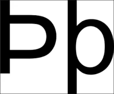 Dans l'alphabet de quelle langue trouve-t-on un thorn ?