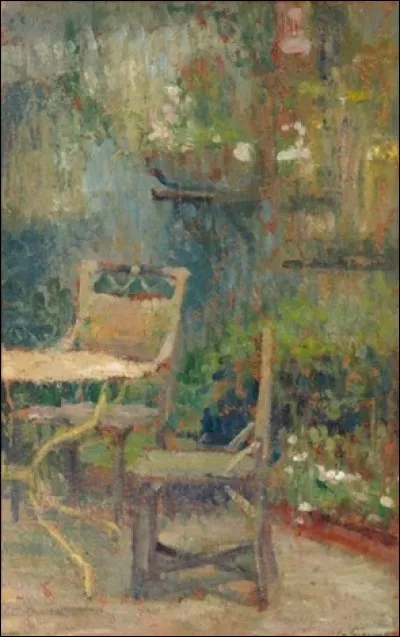 Qui a peint "La Chaise dans le jardin" ?