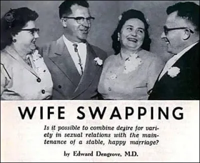 Voici la couverture d'un livre en faveur de l'échangisme (pour un mariage heureux est-il précisé), écrit par un médecin. Le plus drôle c'est quand même...