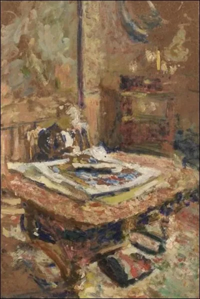 Qui a représenté "Madame Vuyer assise à une table" ?