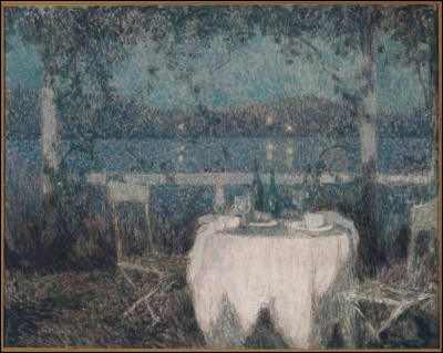 Qui a peint "La Table sur la terrasse au clair de lune" ?