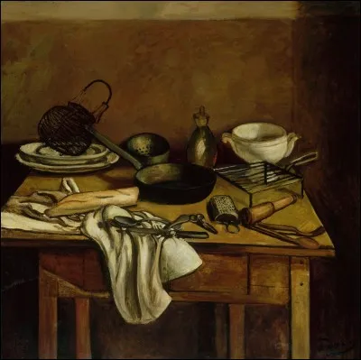 Qui a réalisé le tableau "La Table de la cuisine" ?
