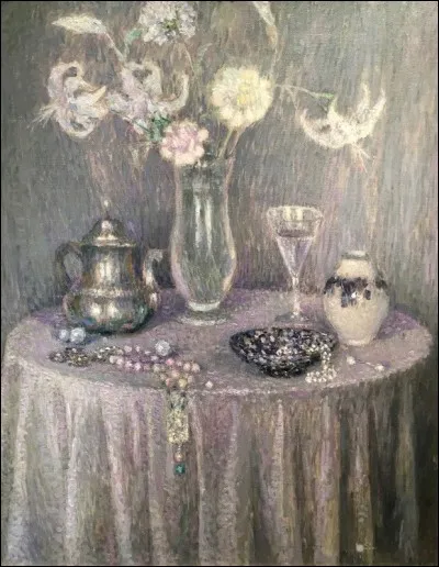 À qui la toile nommée "La Table, harmonie grise" ?