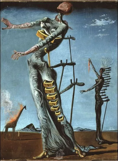 Qui a peint "La Girafe en feu" ?