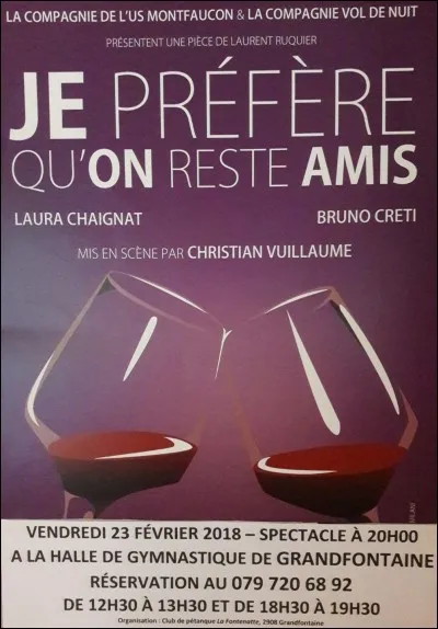 "Je préfère qu'on reste amis" est un film joué par Gérard Depardieu.