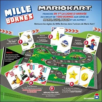 Sur cette photo, on peut voir le jeu de soci&eacute;t&eacute; "Mille bornes Mario kart".