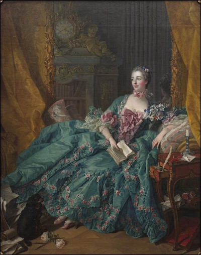 Quel peintre a peint ce portrait de la marquise de Pompadour ?