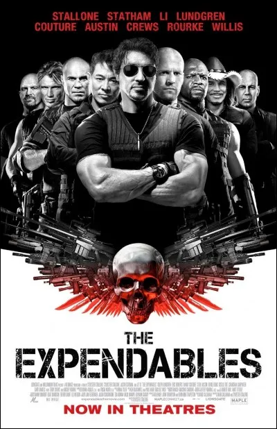 Autre film de brute qui s'appelle "Expendables" et qui est classé :