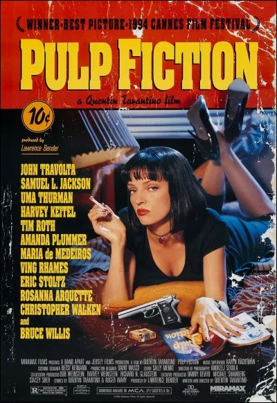Vous l'avez bien reconnu il s'agit de "Pulp Fiction" et c'est interdit aux moins de...