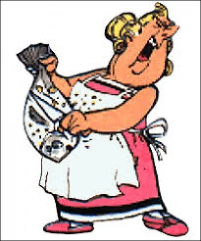 Elle, elle est la femme du poissonnier. Comment s'appelle-t-elle ?